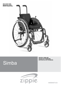 Manuál Zippie Simba Invalidní vozík