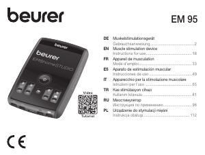 Manual Beurer EM 95 Electrostimulator