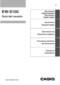 Manual de uso Casio EW-S100 Diccionario electrónico