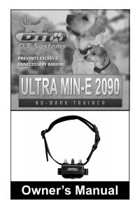 Manual DT Systems Ultra Min-e 2090 Electronic Collar