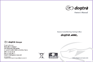 Manual de uso Dogtra ARC 800 Collar eléctrico