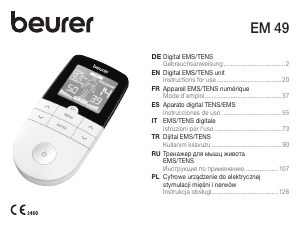 Manual Beurer EM 49 TENS Device