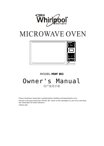 Manual Whirlpool MWF 863 Microwave