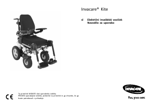 Priročnik Invacare Kite Električen invalidski voziček