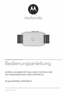 Bedienungsanleitung Motorola BARK200U Elektronische halsband