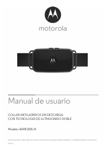 Manual de uso Motorola BARK200U-B Collar eléctrico