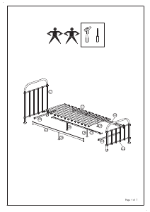 Manual de uso Wehkamp Lyon Estructura de cama