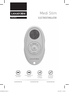 Handleiding Lanaform Medi Stim Elektrostimulator