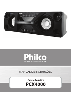 Manual Philco PCX5500 Altifalante