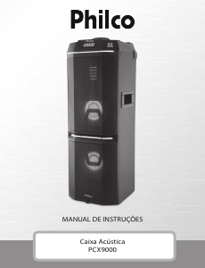 Manual Philco PCX9000 Altifalante