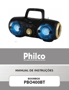 Manual Philco PB0400BT Aparelho de som