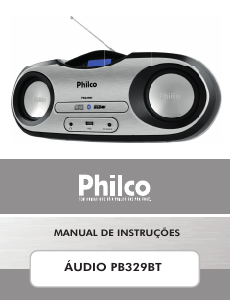 Manual Philco PB329BT Aparelho de som