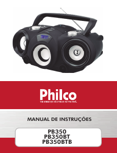 Manual Philco PB350 Aparelho de som