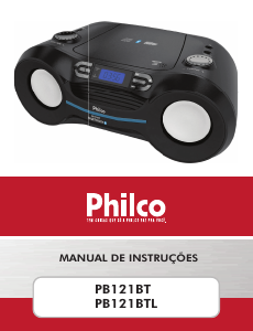 Manual Philco PB121BT Aparelho de som