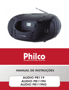 Manual Philco PB119N Aparelho de som