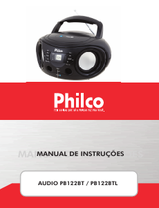 Manual Philco PB122BT Aparelho de som