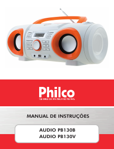 Manual Philco PB130B Aparelho de som