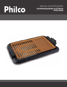 Manual Philco PCQ1500D Grelhador de mesa