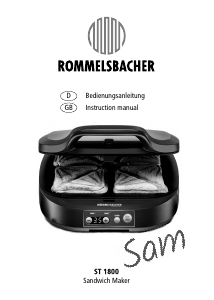 Manual Rommelsbacher ST 1800 Contact Grill