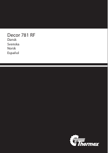 Bruksanvisning Thermex Decor 781 RF Kjøkkenvifte
