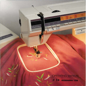 Manual Husqvarna 1250 Embroidery Machine