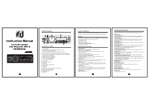 Handleiding F&U CA-2792BT Autoradio