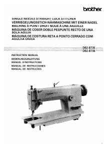 Manual Brother DB2-B735 Máquina de costura