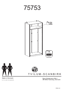 Manual Tvilum 75753 Wardrobe