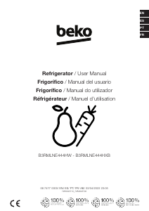 Manual BEKO B3RMLNE444HW Fridge-Freezer