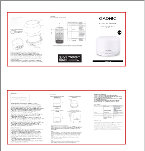 Manual de uso Gadnic DIFU0001 Difusor de aroma