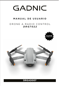 Manual de uso Gadnic DRGAD007 Drone