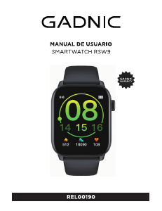Manual de uso Gadnic REL00190 Smartwatch