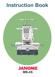 Manual Janome MB-4S Embroidery Machine
