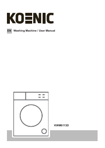 Manual Koenic KWM 6113 D Washing Machine