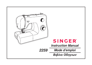 Mode d’emploi Singer 2259 Tradition Machine à coudre