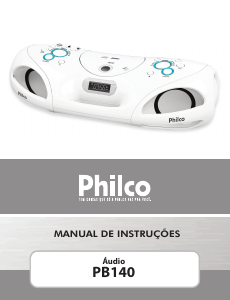 Manual Philco PB140 Aparelho de som
