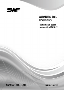 Manual de uso SWF MAS-12 Maquina de bordar