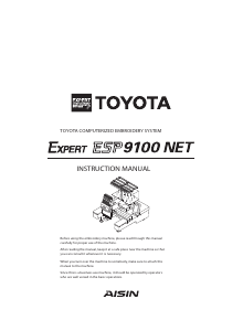 Handleiding Toyota Expert ESP 9100 NET Borduurmachine