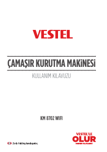 Kullanım kılavuzu Vestel KM 8702 WiFi Kurutma makinesi