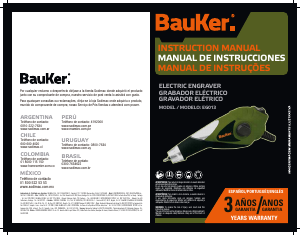 Manual BauKer EG013 Ferramenta de gravar