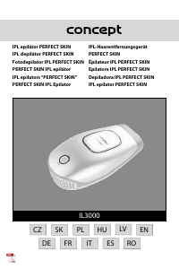 Manuale Concept IL3000 Epilatore a luce pulsata