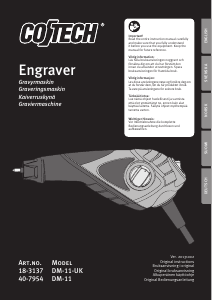 Bruksanvisning Cotech DM-11 Gravyrmaskin