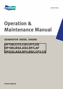 Manual Doosan DP222LBS Engine