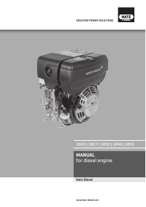 Manual Hatz 1B27 Engine