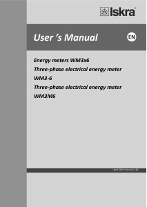 Handleiding Iskra WM3-6 Energiemeter