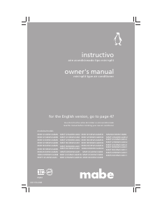 Manual de uso Mabe MMT24CDBWCAMC1 Aire acondicionado