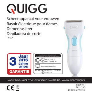 Handleiding Quigg LS2-C Scheerapparaat