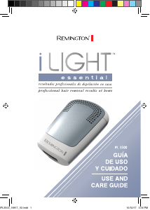 Manual de uso Remington IPL3500 iLight Sistema IPL