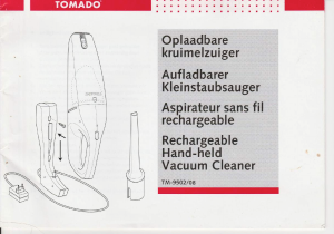 Manual Tomado TM-9502 Handheld Vacuum
