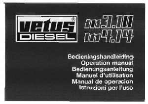 Manuale Vetus M4.14 Motore per barca